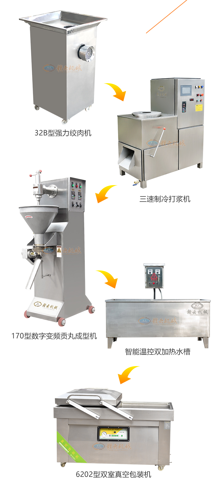 潮汕牛肉丸全套加工機(jī)器哪里有賣(mài)(圖9)