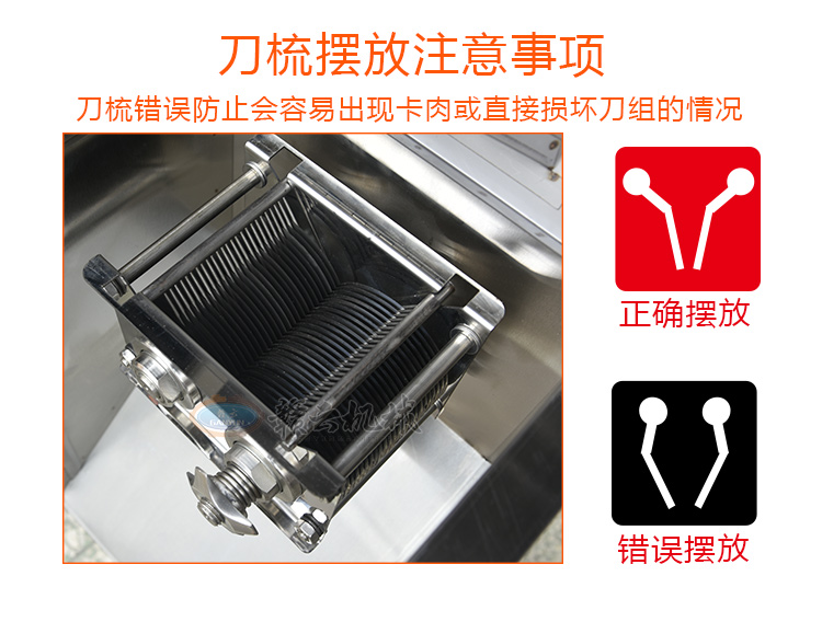 小型商用立式絞切機，豬肉店用絞切一體機切肉片肉絲(圖12)